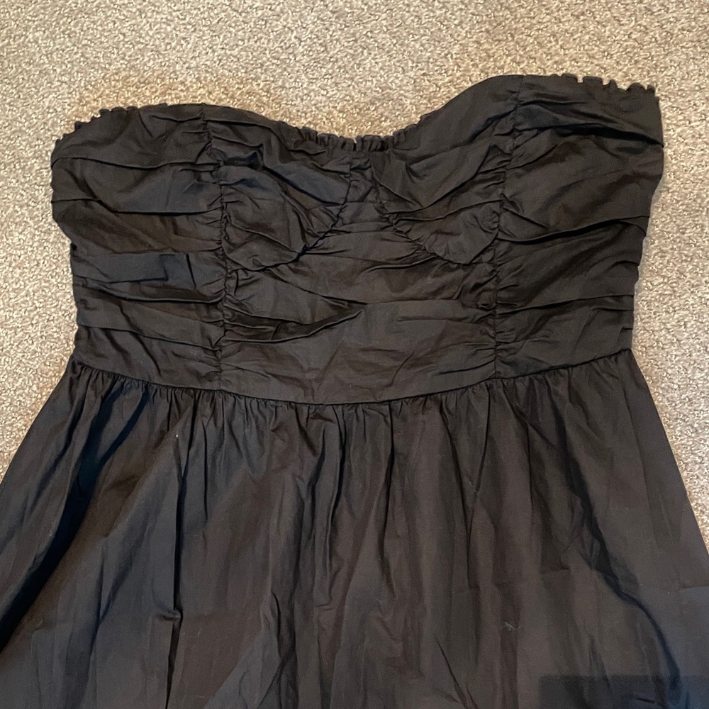 NWT Forever21 Strapless Ruffle Midi Dress - Picture 8 of 9